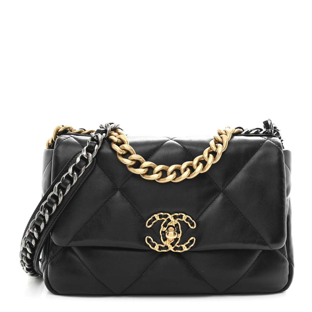 Lambskin Quilted Medium Chanel 19 Flap #269460C52B